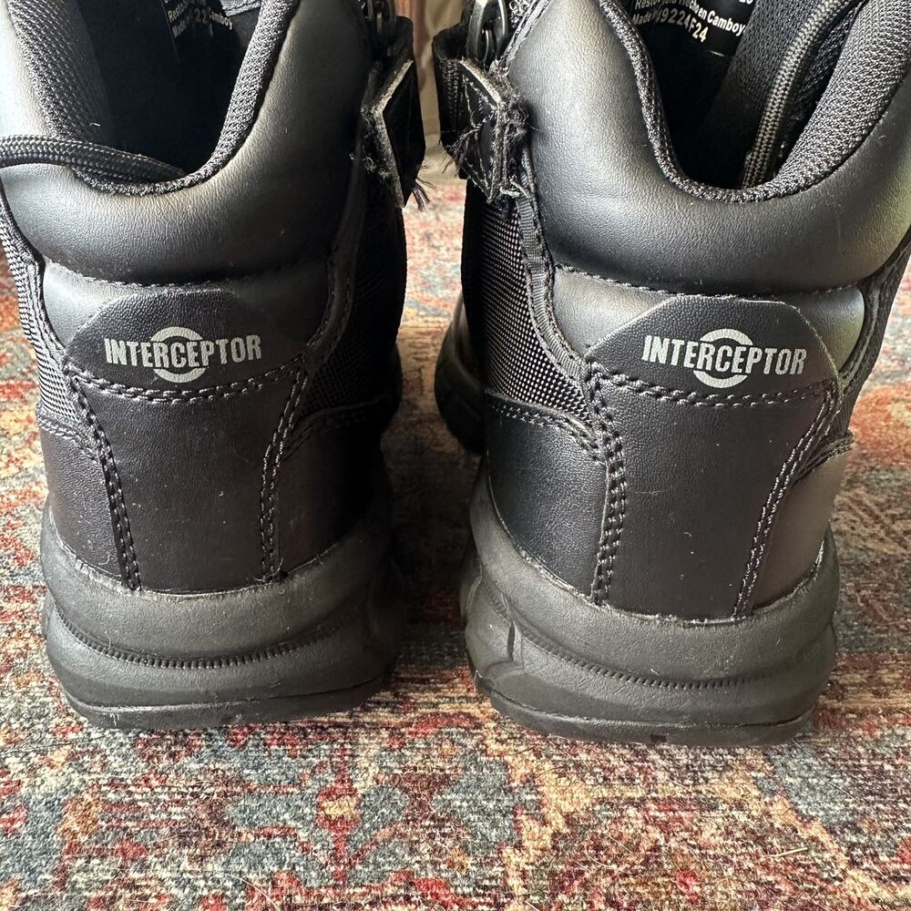 Interceptor Women's Litefast Zippered 6" Soft Toe Tactical/Combat Boots sz 8 - Picture 7 of 16